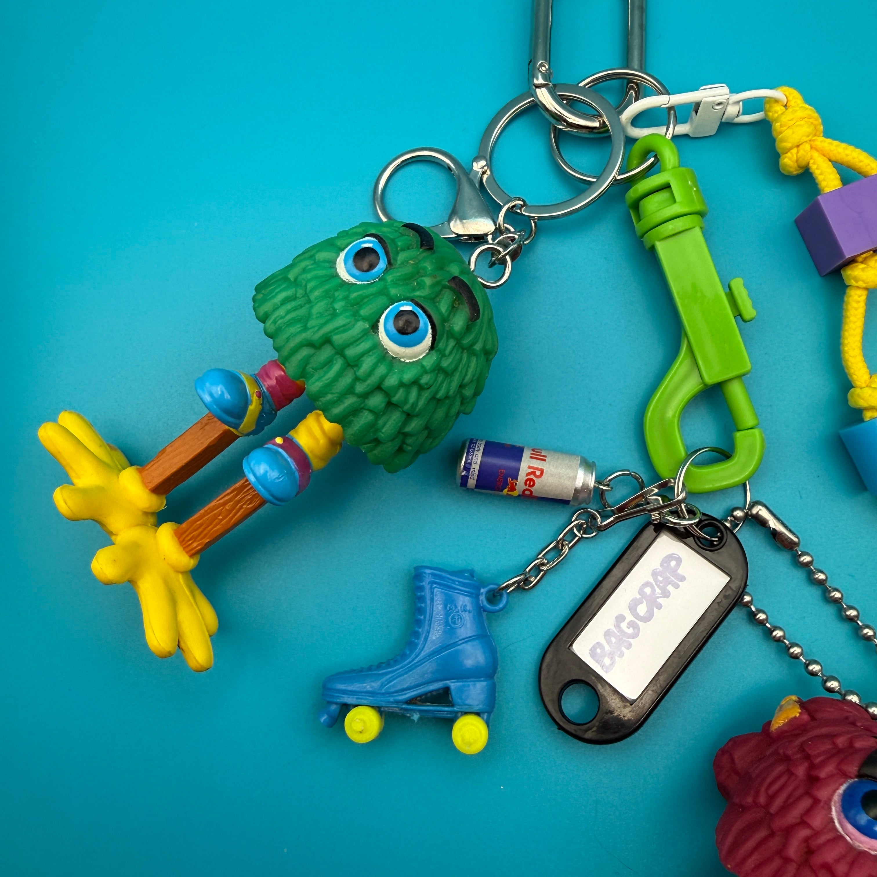 80s McDonald's Fry Guy    Pack - vintage bag charm packs nostalgia vintage y2k vintage keychain vintage charms for bag nostalgia vintage keychains y2k collectible - Bag Crap