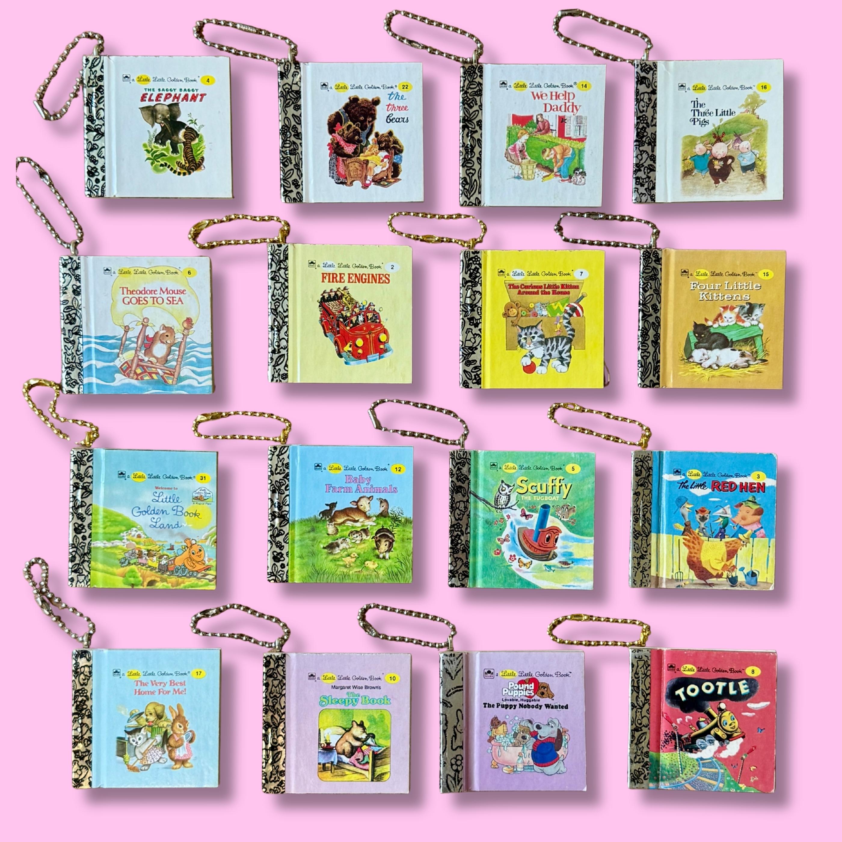 Mystery Blind Box:  LIttle Little Golden Book   s -  vintage keychain vintage charms for bag nostalgia vintage keychains y2k collectible - Bag Crap