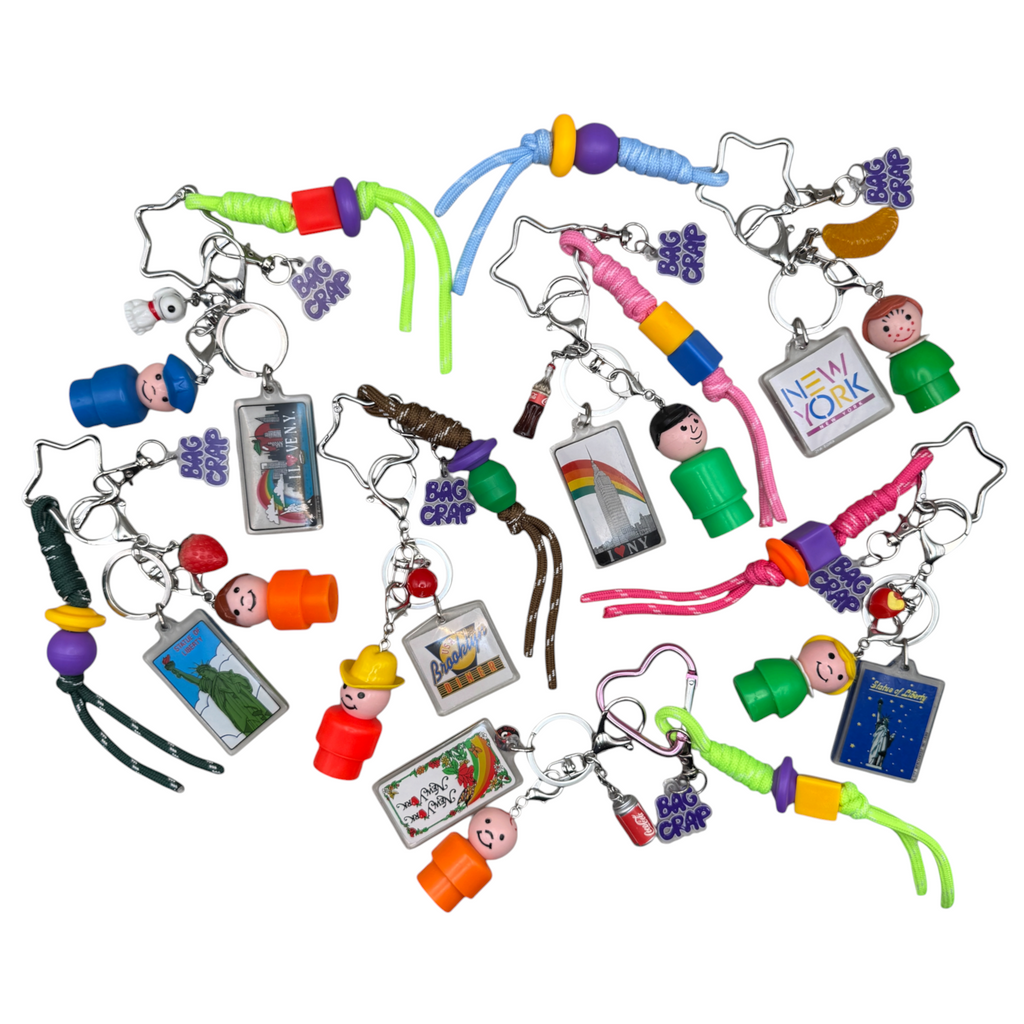 BAG CRAP Vintage Fisher Price NYC Souvenir Charm Sets