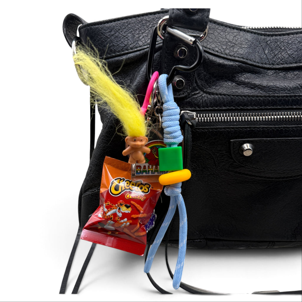 Vintage Troll, Cheetos & Bahamas Paracord Bag Charm