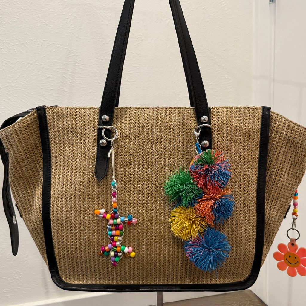 Koosh Ball Style Rubber Bag Charm: You Pick