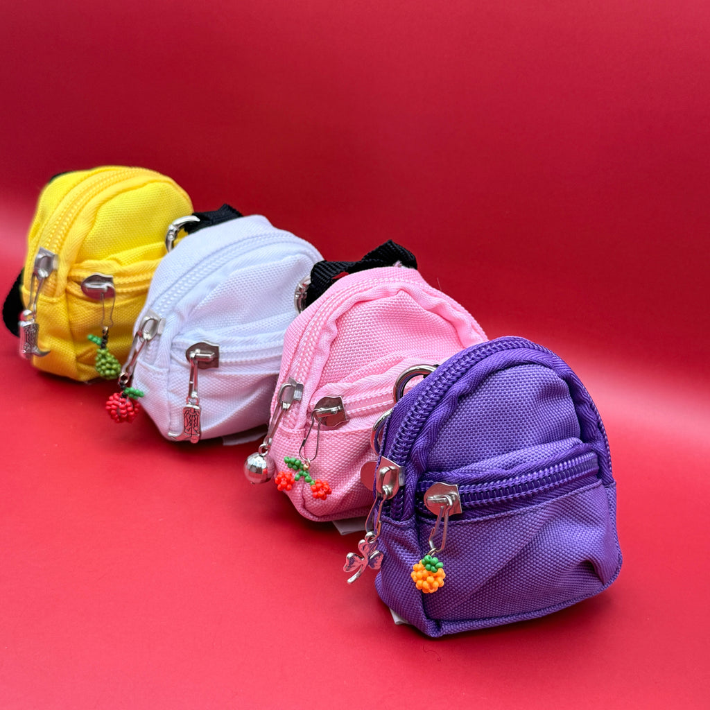 Mini Backpack Bag Charms with Micro Charms