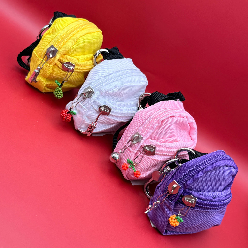 Mini Backpack Bag Charms with Micro Charms