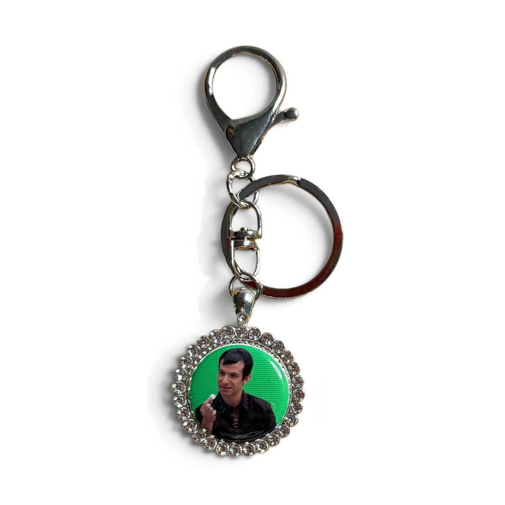 Nathan Fielder Bedazzled Keychain Bag Charms
