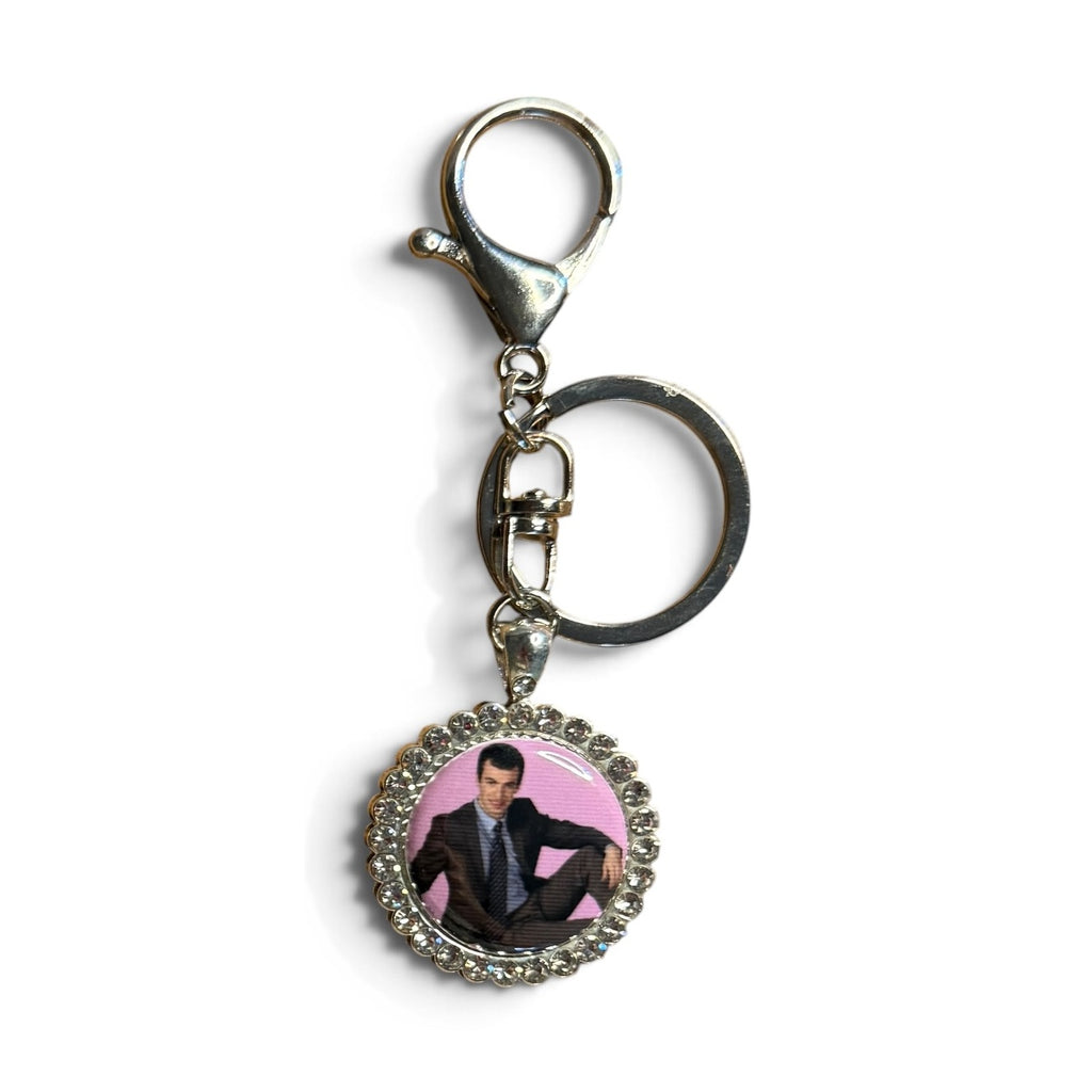Nathan Fielder Bedazzled Keychain Bag Charms