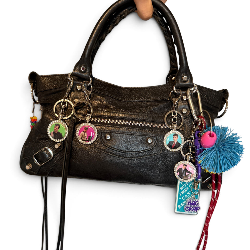Nathan Fielder Bedazzled Keychain Bag Charms