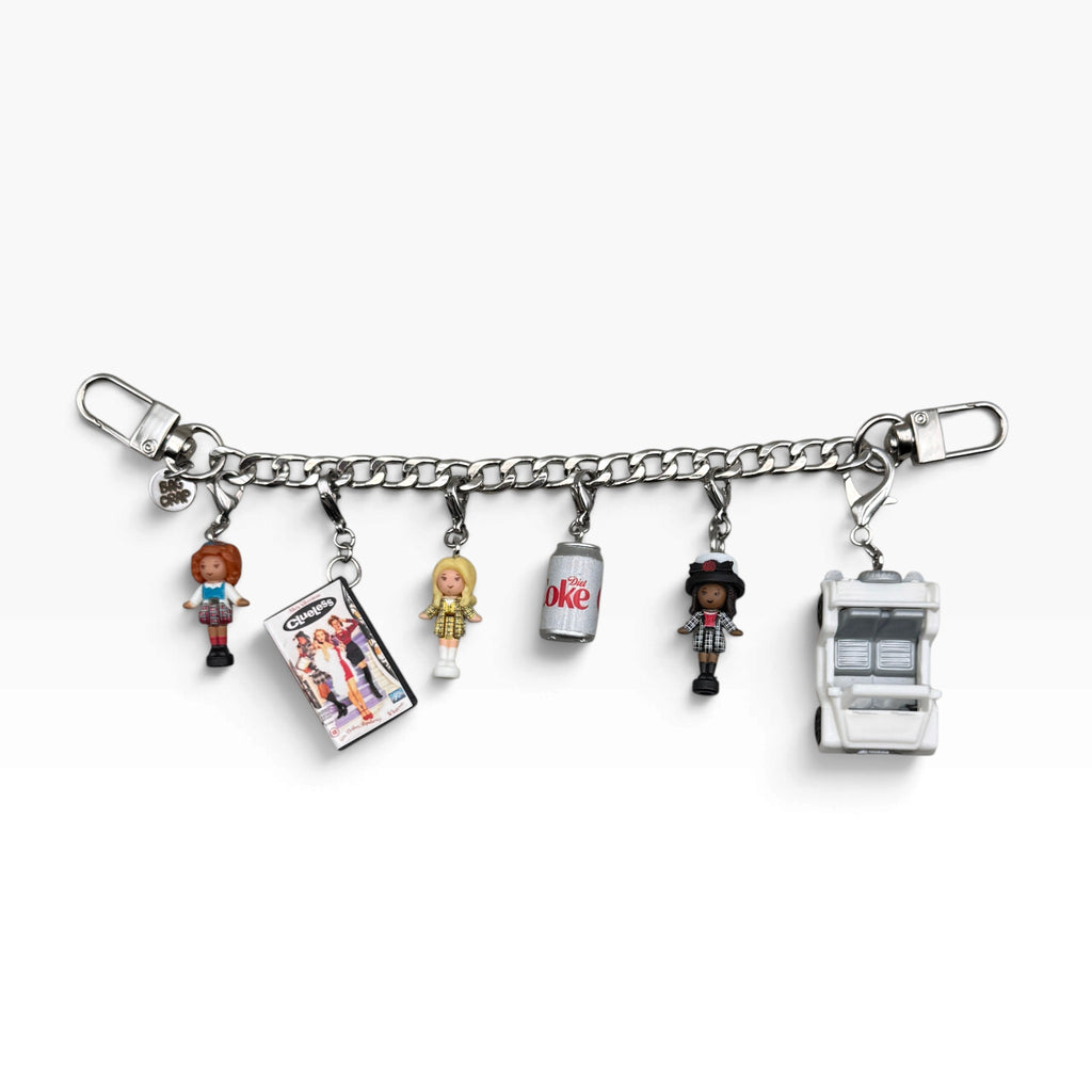 Clueless Polly Pocket Diet Coke Bag Charm Chain