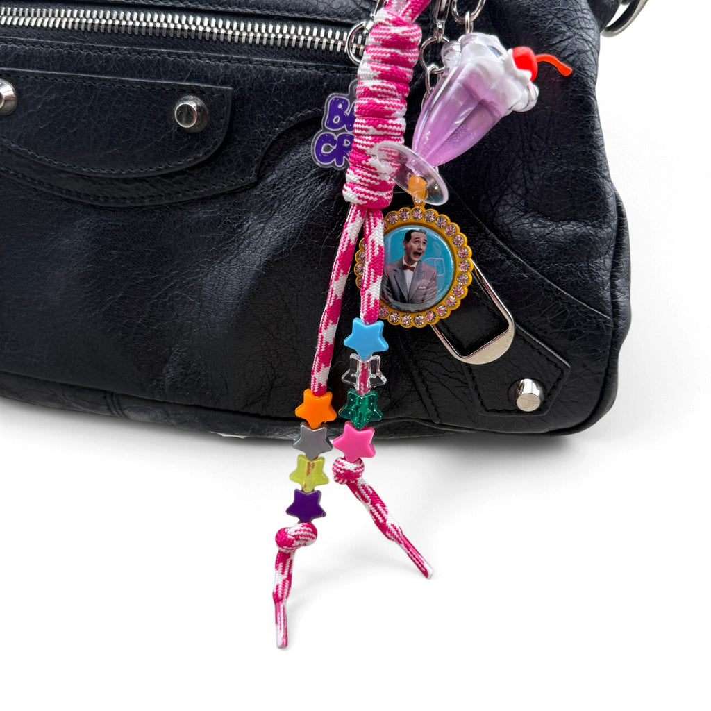 Retro Pee-wee Herman Milkshake Bag Charm Set
