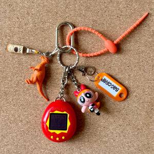 90s Blossom Powerpuff Girls Tamagotchi    Pack - vintage bag charm packs nostalgia vintage y2k vintage keychain vintage charms for bag nostalgia vintage keychains y2k collectible - Bag Crap
