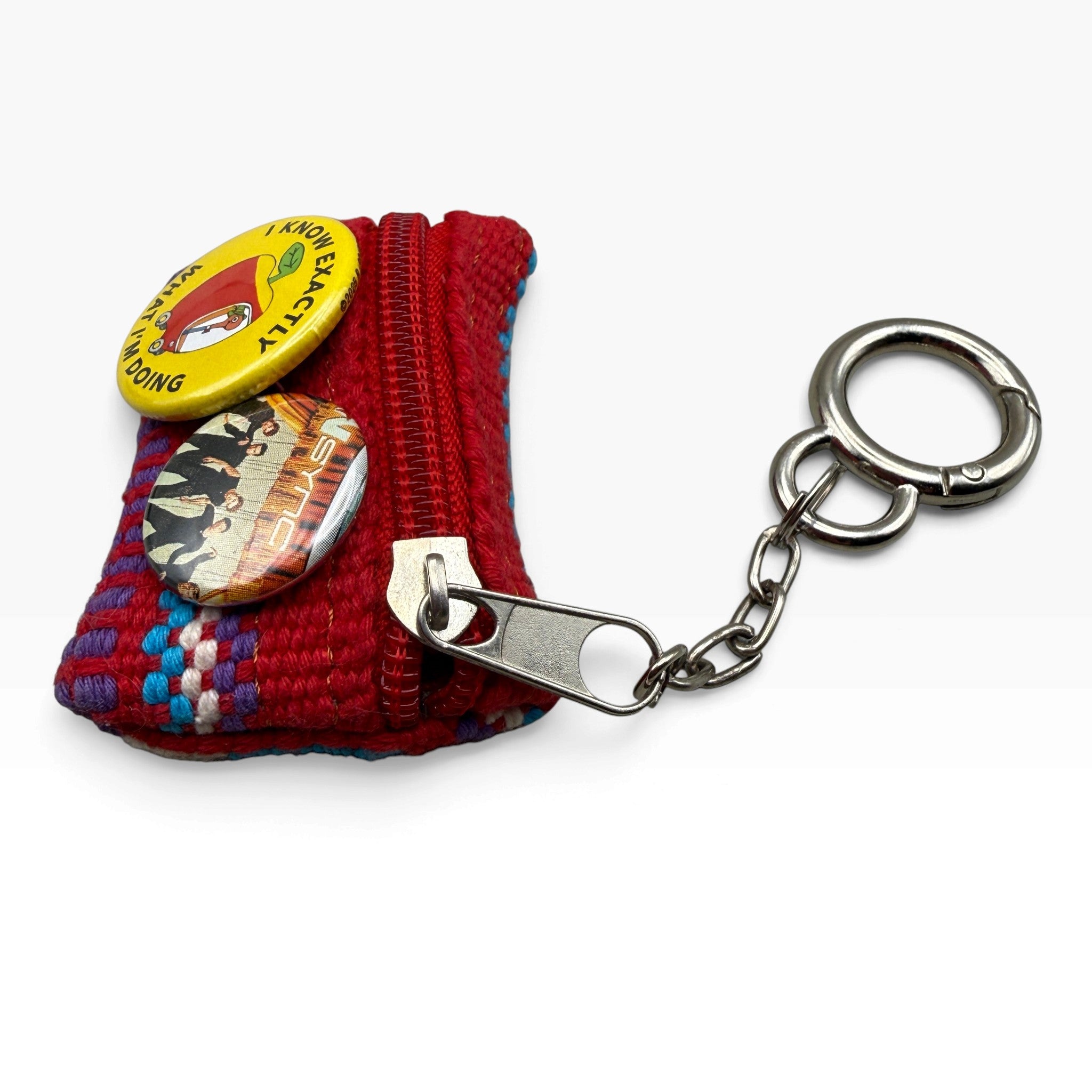 Novelty Phrase Button Mini-Pouch  s -  vintage keychain vintage charms for bag nostalgia vintage keychains y2k collectible - Bag Crap