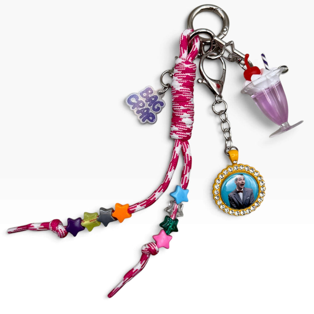 Retro Pee-wee Herman Milkshake Bag Charm Set