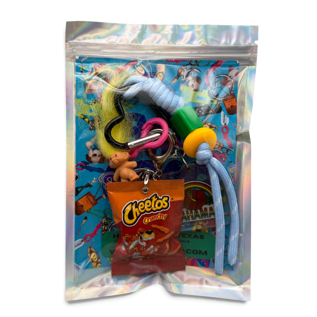 Vintage Troll, Cheetos & Bahamas Paracord Bag Charm