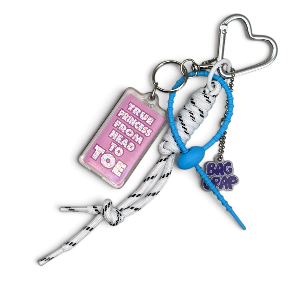 Vintage Y2K Funny Phrase Keychain Bag Charm Sets