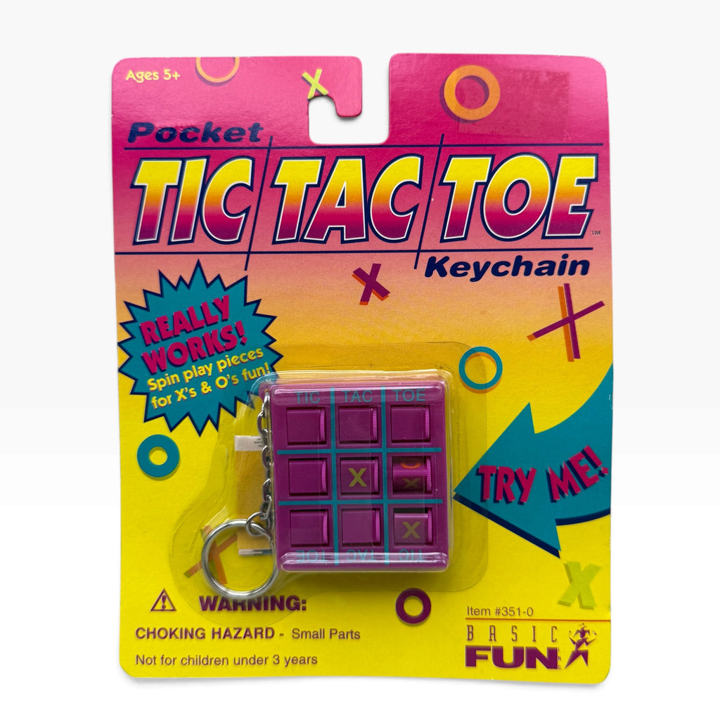 NIP Vintage Pocket Game Keychains — Etch A Sketch & Tic Tac Toe