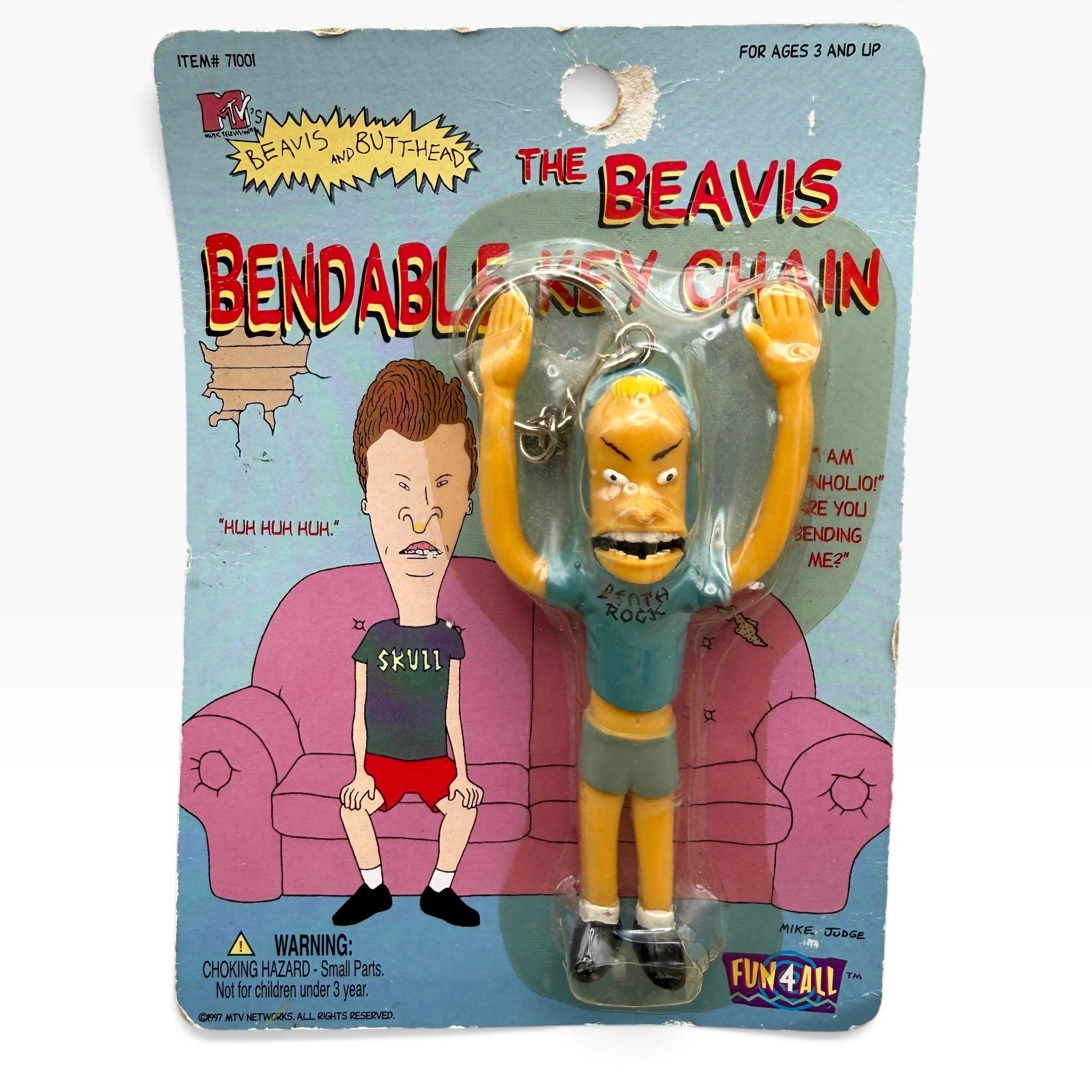 Rare NIP  1997 Beavis & Butt-Head Bendable s -  vintage keychain vintage charms for bag nostalgia vintage keychains y2k collectible - Bag Crap