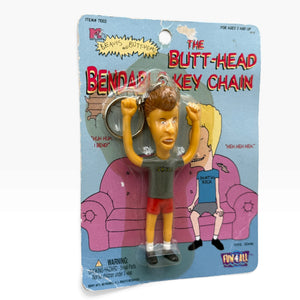 Rare NIP  1997 Beavis & Butt-Head Bendable s -  vintage keychain vintage charms for bag nostalgia vintage keychains y2k collectible - Bag Crap