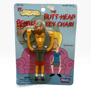 Rare NIP  1997 Beavis & Butt-Head Bendable s -  vintage keychain vintage charms for bag nostalgia vintage keychains y2k collectible - Bag Crap
