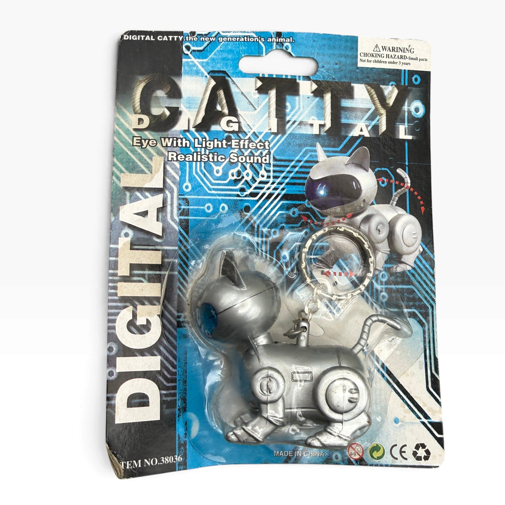 RARE NIP Vintage Y2K Electronic Robot Pet Keychains — iPuppy & Digital Catty