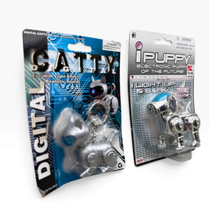 RARE NIP   Electronic Robot Pet s — iPuppy & Digital Catty -  vintage keychain vintage charms for bag nostalgia vintage keychains y2k collectible - Bag Crap
