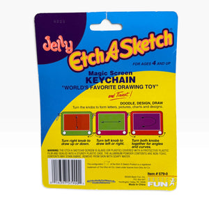 NIP  Pocket Game s — Etch A Sketch & Tic Tac Toe -  vintage keychain vintage charms for bag nostalgia vintage keychains y2k collectible - Bag Crap