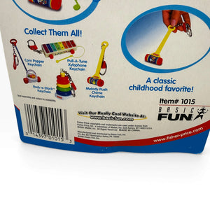 NIP  Fisher-Price s — Melody Push Chime & Rock-a-Stack -  vintage keychain vintage charms for bag nostalgia vintage keychains y2k collectible - Bag Crap
