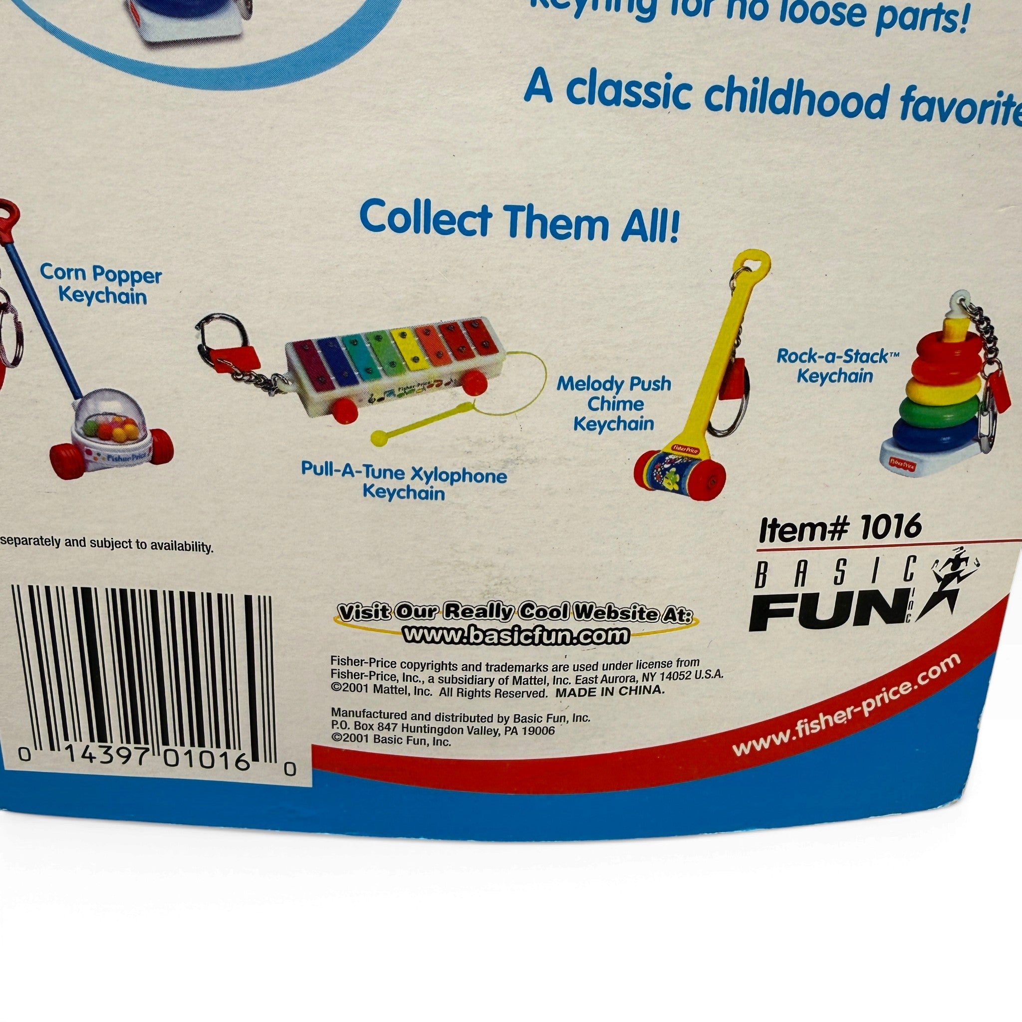 NIP  Fisher-Price s — Melody Push Chime & Rock-a-Stack -  vintage keychain vintage charms for bag nostalgia vintage keychains y2k collectible - Bag Crap