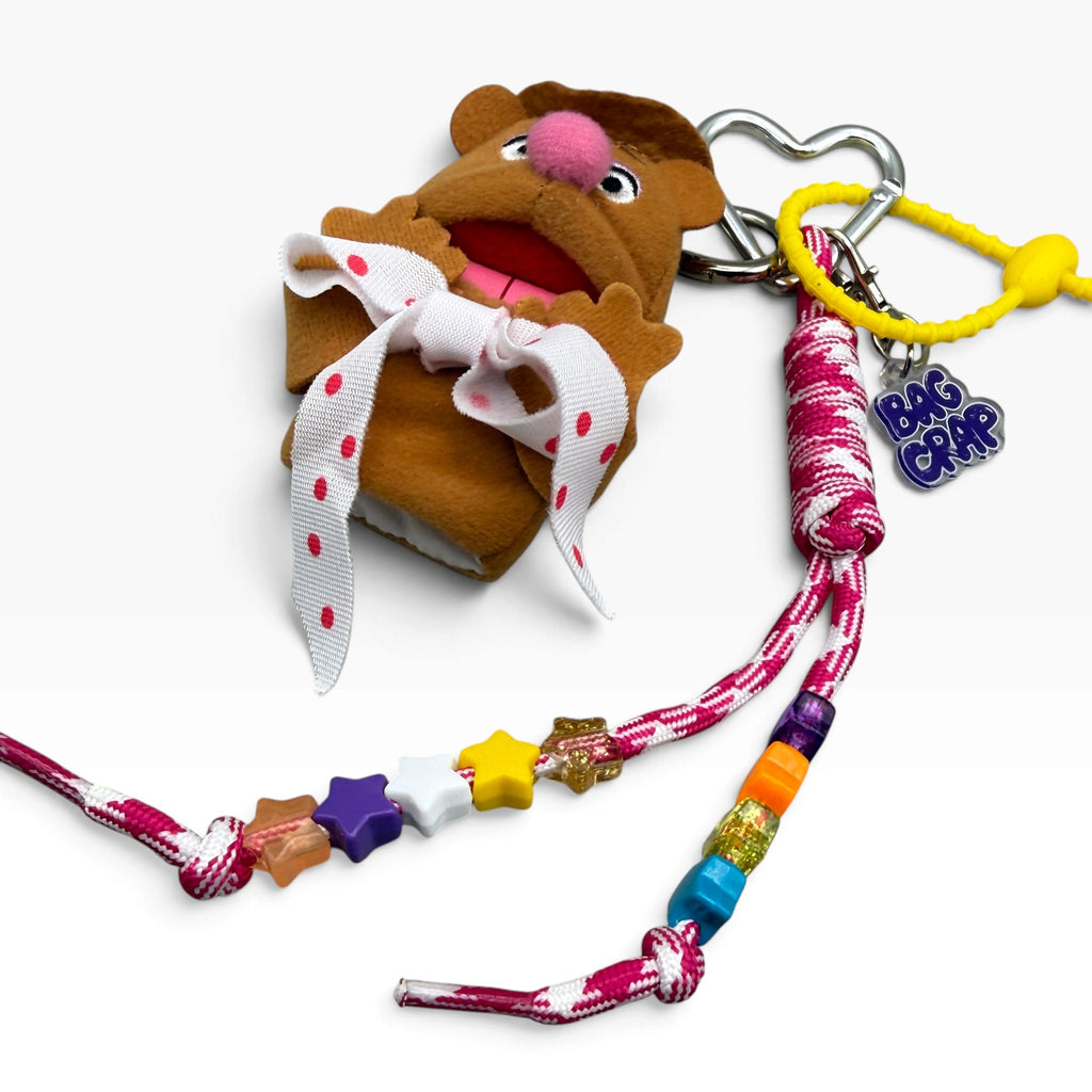 Vintage Fozzie Bear Plush Bag Charm Set