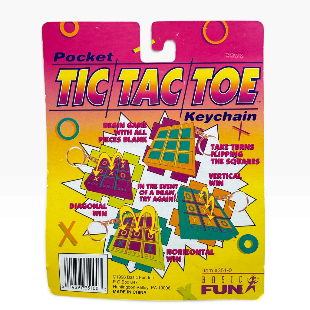 NIP Vintage Pocket Game Keychains — Etch A Sketch & Tic Tac Toe