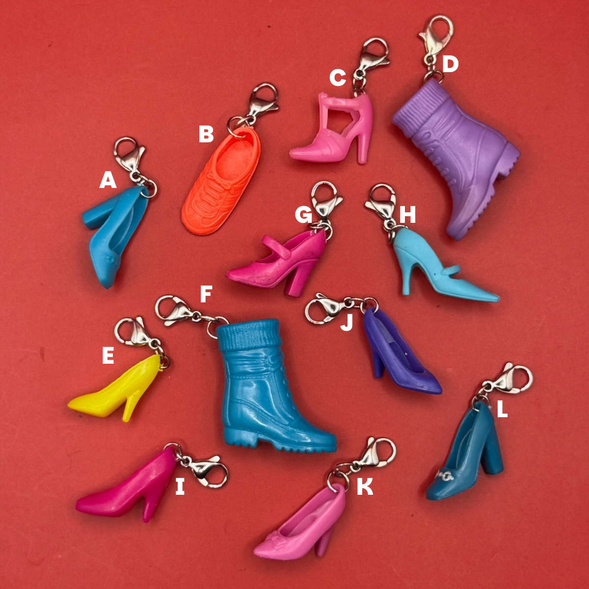 90s Barbie Shoe Mini s- You Pick - barbie doll toy pink rare vintage keychain vintage charms for bag nostalgia vintage keychains y2k collectible - Bag Crap