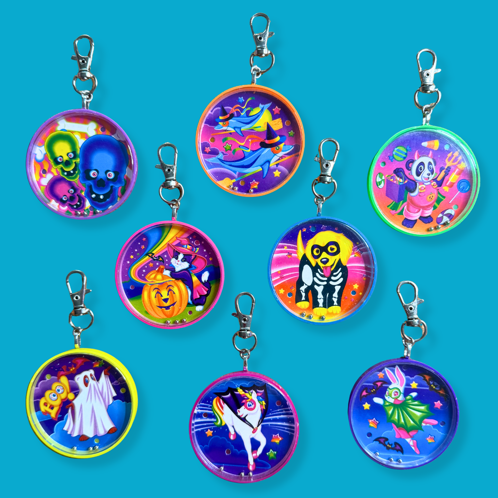 RARE Vintage Lisa Frank Halloween Keychain Charms