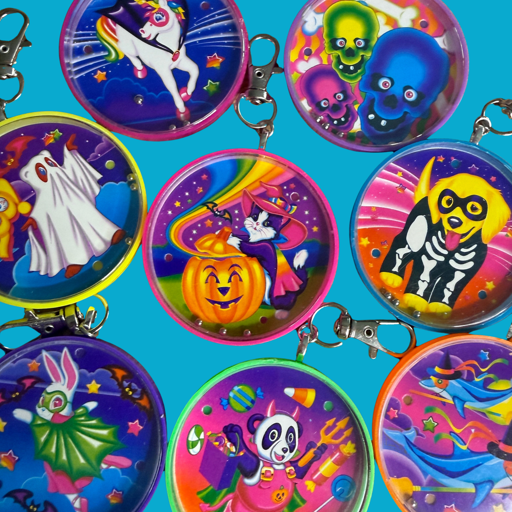 RARE Vintage Lisa Frank Halloween Keychain Charms