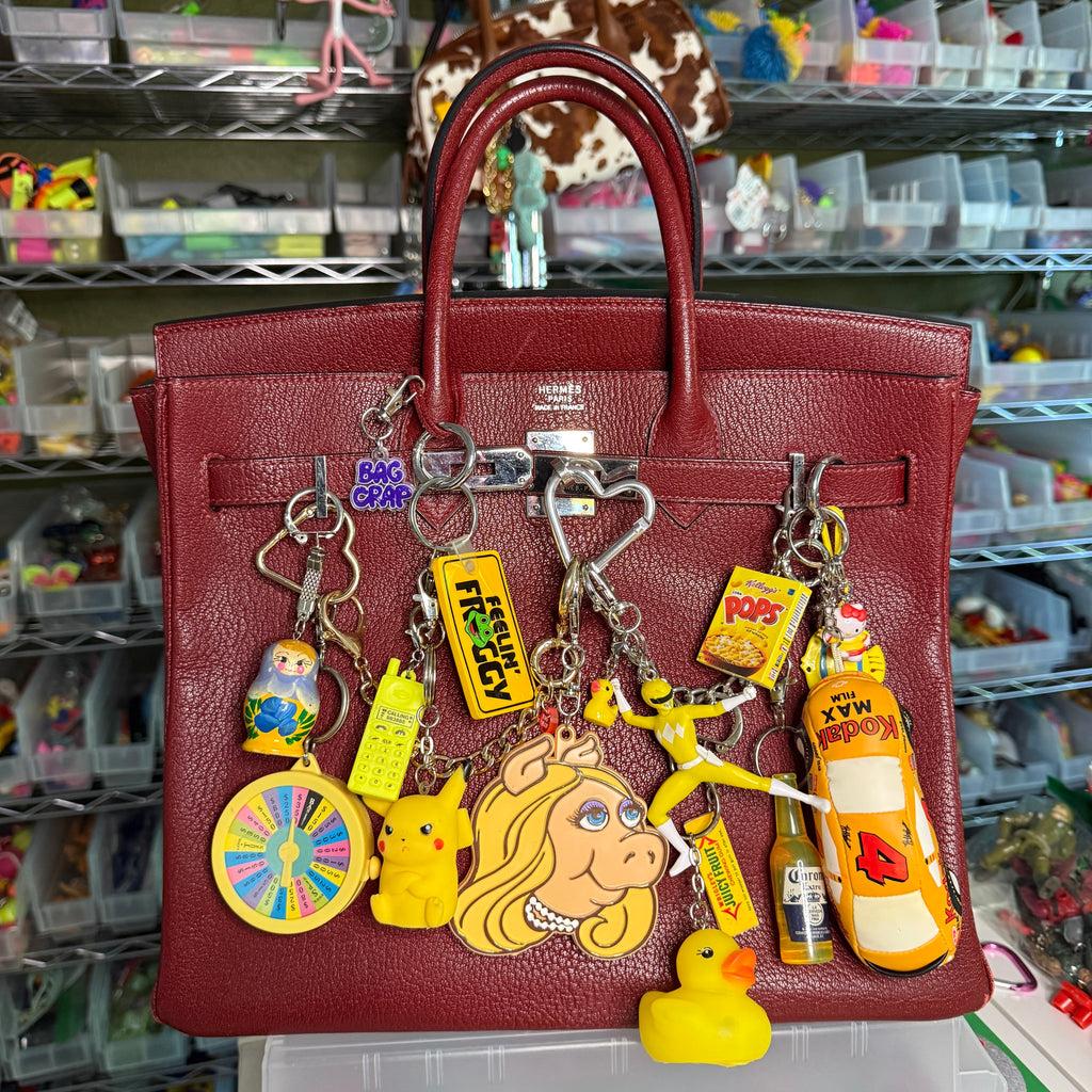 1970s-Y2K Vintage Keychains & Vintage Bag Charms: Yellow Collection